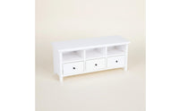 Dollhouse TV Cabinet Fine Details 1:12 Size Media Console Functional Design Miniature TV Cabinet for Collectors, Dioramas