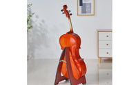Floor Cello Stand Elegant Design Cello Stand Non-Slip Feet String Instrument Holder for Studio