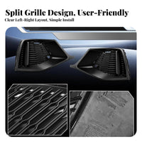 Front Lower Grille Direct Replacement Lower Vent Grille Sporty Look Automotive Exterior Accessory for Vehicle Restoration, Car Repair for