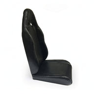 Go-karting Seat with Slide Rail Solid Cushion with Backrest Adjustable Bucket Seat for DIY Builders, Hobbyists