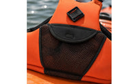 Adjustable Straps Kayak Fishing Vest Buckle Closure Kayak Life Vest Mesh Front Neoprene Life Jacket Sleeveless for Adults, Kayaking