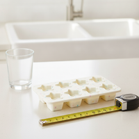 Star-Shaped Silicone Ice Cube Tray for Summer Drinks