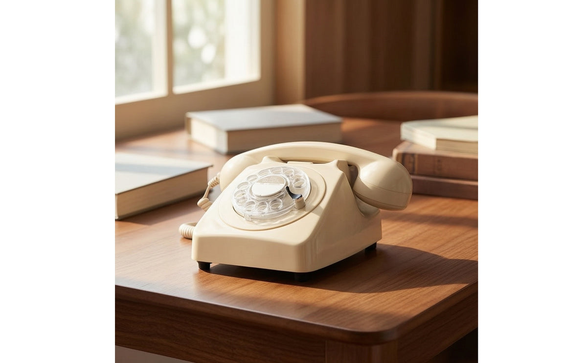 Rotary Desk Phone with Bluetooth Classic Bluetooth Desk Phone Stylish Decorative for Hotel