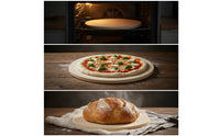 High-Temperature Pizza Stone Even Cooking Cordierite Pizza Stone Flat for Gas Grill