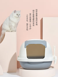 猫砂盆全封闭式超大小号防外溅猫厕所猫沙盆猫屎沙盆猫咪用品