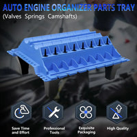 Engine Repair Intake/Exhaust Parts Organizer Tray for Cylinder Head Bolts Valves