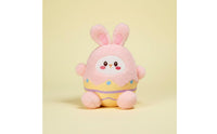 Eggshell Bunny Doll Soft and Cuddly Easter Bunny Stuffed Embroidered Details Infant Toy for Kids, Young Children