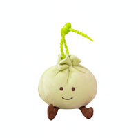 Soft Dumpling Fuzzy Keychain Handheld Size Fuzzy Dumpling Keychain for Keys, Bags
