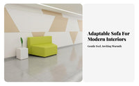 Creative Shape Pebble-Shaped Lounge Unit Combinable Design Reception Sofa Rounded contour sectional Couch Modern aesthetic for Interior Designers, School Administrators, Apartment Dwellers, Lobby, Waiting Room, Small Spaces