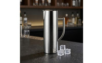Stainless Steel Pitcher Polished Metal Jug Smooth Construction Beverage Jug