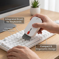 5-in Cleaning Kit Multi-Function Keyboard and Camera Cleaner, Computer Screen Cleaning Tools for Gaming Stuff Laptop Earbuds, Cool Gadgets