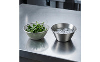 2 Pieces Perforated Mesh Strainer Bowl Smooth Edges Draining Bowl Set Silver Finish Fine Mesh Colander