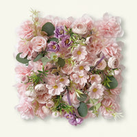 Dense Flower Panel with Foliage Layered Artificial Flower Wall Panels Faux Floral Wall Panel Lightweight for Wedding Backdrops
