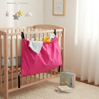 Pram Hanging Storage Bag Adjustable Straps Universal Pram Accessory Bag Washable Crib Side Organizer Pouch for Moms, Outdoor