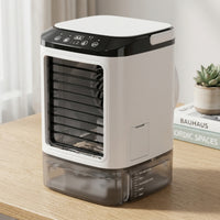 Mist Fan with Ice Box Mini Evaporative Cooler with Water Tank Cooling for Desk