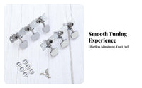 Folk Guitar String Knobs Stays Perfectly Adjusted Folk Guitar Machine Heads Exposed Gear Machine Heads Sturdy 3-on-a-Plate