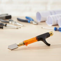 Glass Cutter Sharpen Glass Cutter with Alloy Head Comfortable Tool for Glaziers