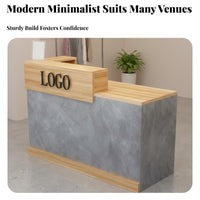 Small Shop Checkout Counter Minimalist Design Ier Table Sturdy Construction Checkout Counter for Cashiers, Business Owners, Hotels, Salons, Office
