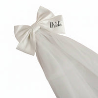 Bridal Ribbon Veil, Wedding Ribbon, Bride Hair Accessory, Creative Headpiece