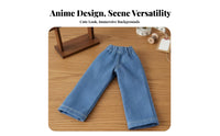 Doll Clothes Modern Design Doll Hoodie Fashionable Miniature Button-up Sweatshirt for Display