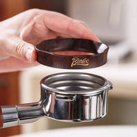 Walnut Finish Coffee Dosing Funnel Secure Dosing Funnel Stable Low-Height for Espresso Lovers