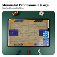 Portable Attachable Board Lightweight Foldable Basketball Tactic Board Professional Design for PE Teachers, Practice Sessions