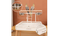 Bird Play Stand Compact Tabletop Bird Stand Stable Pet Supply for Parakeets