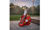 Goose Statue Accessory Set Rock and Roll Theme Goose Statue Clothing Kit Party Decoration Garden Decor for Lawn, Patio