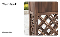 Lattice latticework Design Freestanding Garden Trellis with Base Space Divider Trellis Planter Box Weather-Resistant Privacy Partition Rustic aesthetic for Restaurant Owners, Apartment Dwellers, Balcony, Patio, Backyard, Terrace
