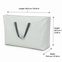 Sturdy Duty Large Storage Bags, 70x90cm Moving Bags with Zipper, Reusable Laundry Bags for Students Moving & Decluttering