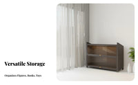 Figurine Display Cabinet Debris-Resistant Resistant Design Display Cabinet with Transparent Doors Glass Door Shelving Unit