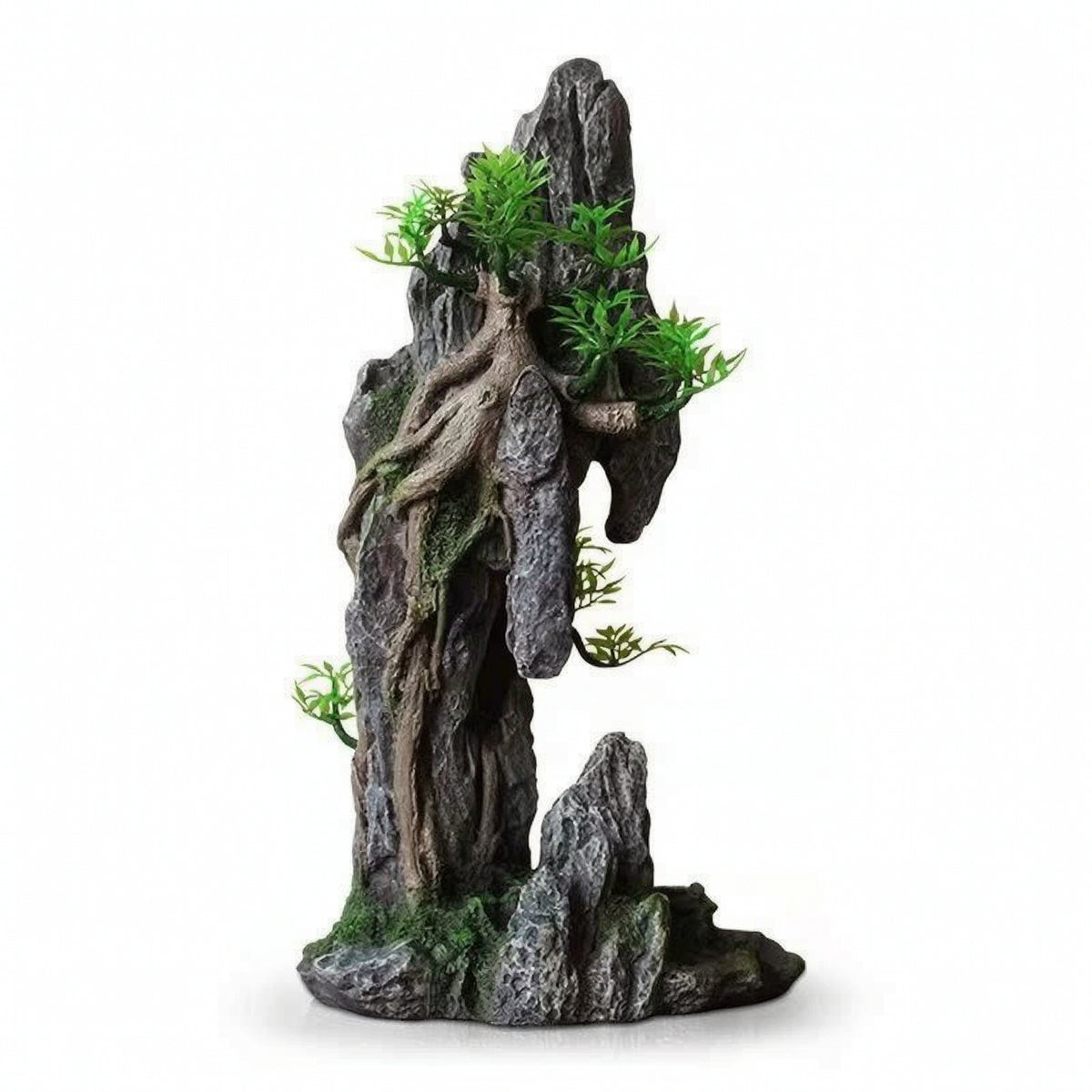 Aquarium Mountain with Plants Safe Mountain Cave Decoration Freshwater