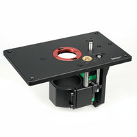 Micro Adjustment Router Table Lift Easy Height Control Router Table Riser Aluminum Alloy Pre-Drilled Holes for Woodworkers, Carpenters, Slot Cutting, Wood Carving, Workshop