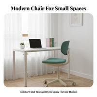 Space Saving Ergonomic Saddle Chair With spine spinerest Adjustable Saddle Stool 360-Degree pivot Desk Seat effortless Rolling Casters for Makeup lovers, cosmetic Professionals, Small Apartments, Study Room, Bedroom, Salon
