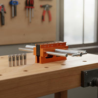 Precise Positioning Self Centering Doweling Jig Adjustable Clamp Dowel Drilling Jig Wear-Resistant Hand Tool for Woodworkers, DIY Enthusiasts, Workshop