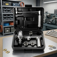 Gear-Driven Tire Lug Wrench with Case Non-Slip Detachable Lug Wrench High-Leverage Tool Long-Lasting for Drivers, Garage