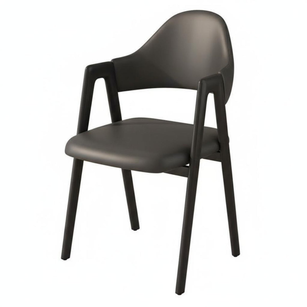 Modern Design Angular-Frame Armchair Comfortable Cushion Dining Chair Ergonomic Design Household Furniture Easy to Clean for Cafe Owners, Interior Designers, Restaurant, Home Office, Living Room, Reading Nook