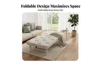 Foldable Design Folding bed with Mattress Space-Saving Portable Guest Bed Easy Assembly Temporary Bedding Sturdy Frame for Students, Office Workers, Hotel, Dormitory, Small Apartment, Dorm Room