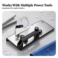 Angled Guide 45 Degree Tile Chamfering Attachment Stainless Steel Angle Grinder Chamfering Attachment Water-Assisted