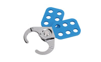 Long-Lasting 6 Hole Safety Hasp Rust Resistant 6 Hole Lockout Hasp OSHA Compliant Group Lockout Device Nylon Insulated Body for Maintenance Personnel, Electricians, Energy Isolation, Equipment Shutdown