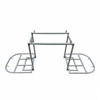 Foldable Delivery Rack Adjustable Width Universal Motorcycle Cargo Shelf Easy Installation for Farmers