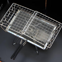 Foldable Portable Outdoor Bread Toaster Compact Folding Camping Toaster Easy to Stow Camping Toast Grill Even Heating for Campers