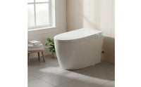 Instant Hot Water Smart Toilet Auto Flushing Automatic All-in-Single Toilet Heated Seat Bathroom Fixture Warm Air Dryer for Elderly, Children