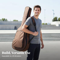 Padded Guitar Backpack Adjustable Straps Padded Guitar Bag Musical Instrument Accessory Comfortable Carry Handle for Storage