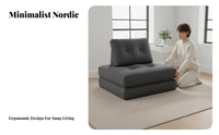 Nordic Aesthetic Modular Block Sofa Small Space Solution Upholstered Pillowy Couch Creamy Aesthetic Living Room Furniture Configurable Layouts for Apartment Dwellers, Young Adults, Interior Designers, Lounge Area
