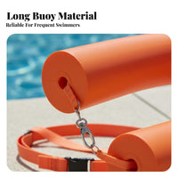 High Buoyancy Solid Core Tow Buoyancy Device Adjustable Strap Outdoor Water Swim Buoy Lightweight for Swimmers, Beginners, Lakes, Beach