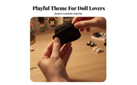 17cm Doll Hat Soft Cozy Miniature Ribbed Hat