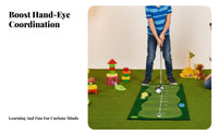 Parent-Child Interactive Kids Golf Set Develops Hand-Eye Coordination Children's Golf Playset Skill-Building for Preschoolers, Toddlers