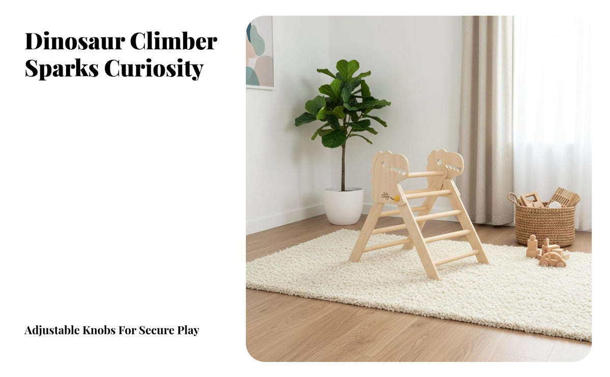 Develops Physical Skills Wooden Climbing Triangle Stimulates Creativity Solid Wood Climbing Frame Adjustable Foldable Toddler Ladder Finish-Coating-Coating-Free for Toddlers, Preschoolers, Playroom, Indoor, Nursery, Living Room