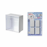 Tool-Free Installation stick-on Storage holder Space Saving Refrigerator Rack Multi-Functional Kitchen Organizer sturdy Construction for Home Organizers, Apartment Dwellers, Office Workers, Laundry Room, Entryway, Classroom